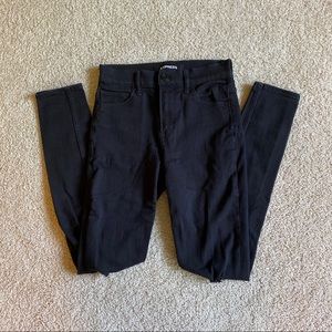 Express Black Ripped Jeans